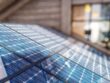 3d rendering of Solar panels on the roof
